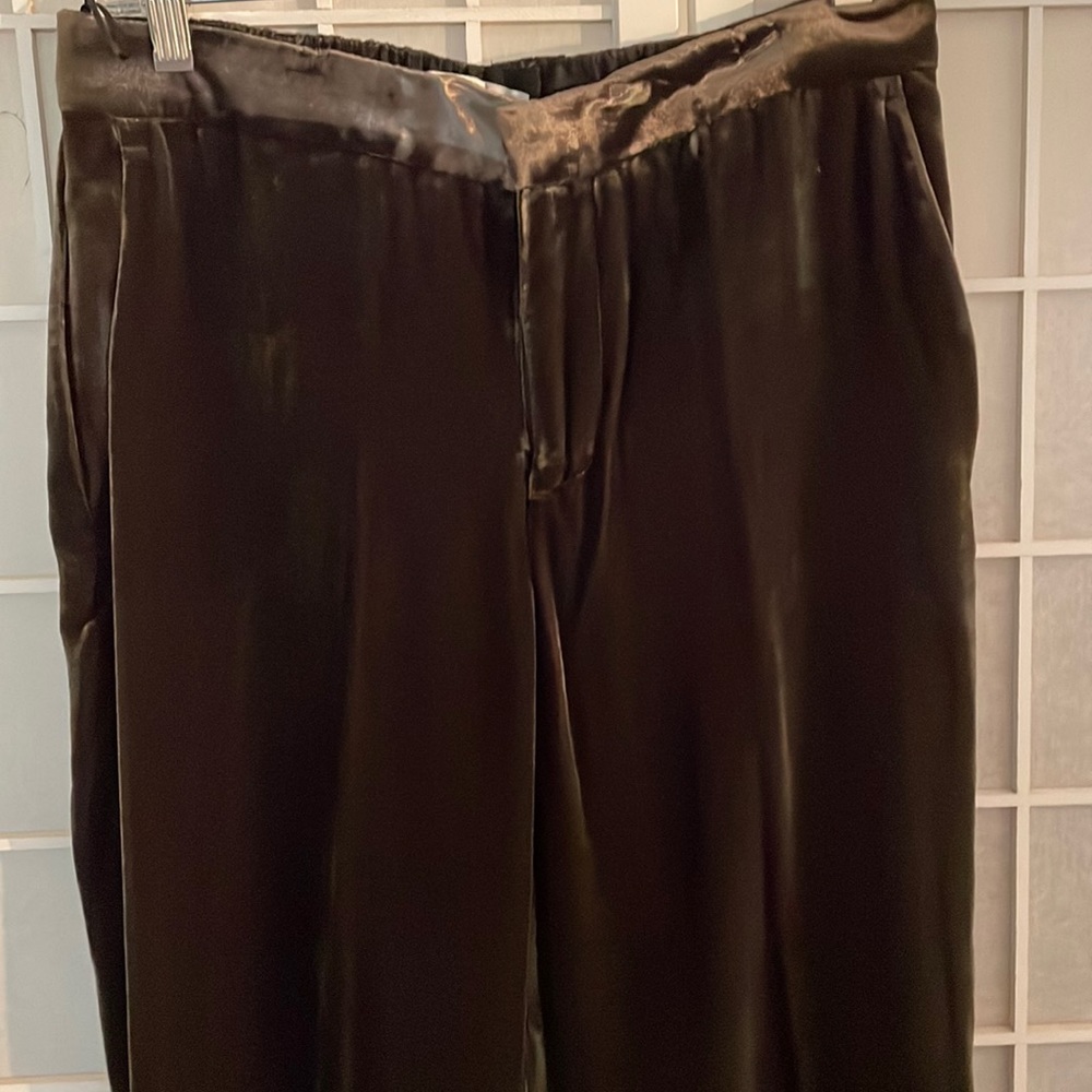 Rich Chocolate Velvet Zara Pants Sz M